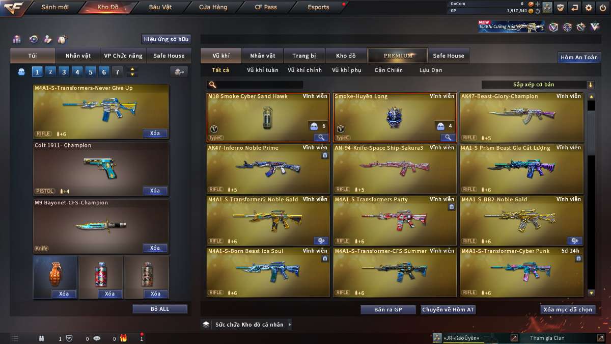 shop acc cf uy tin gia re